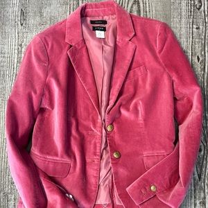 Pink velvet schoolboy blazer